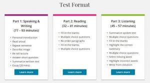 PTE Test Format